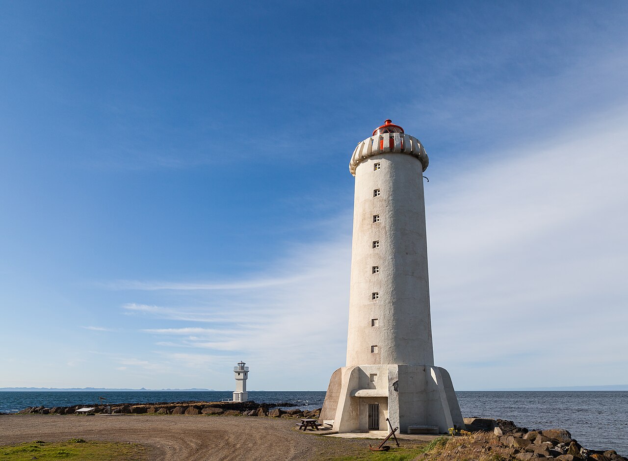 Akranes lighthouses, Vesturland, Iceland