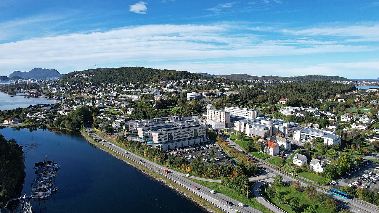 View of Campus and the University in Aalesund.