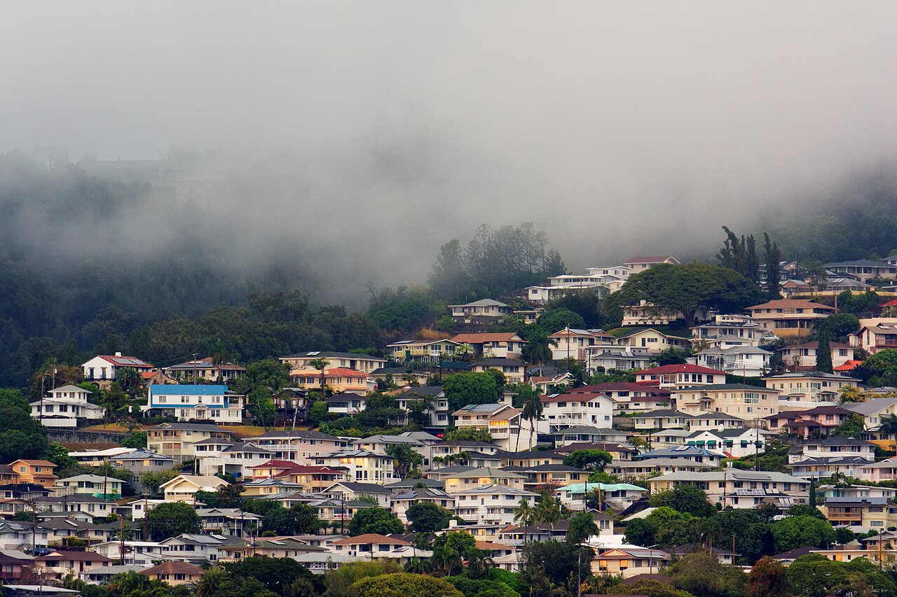 Clouds are coming in low.