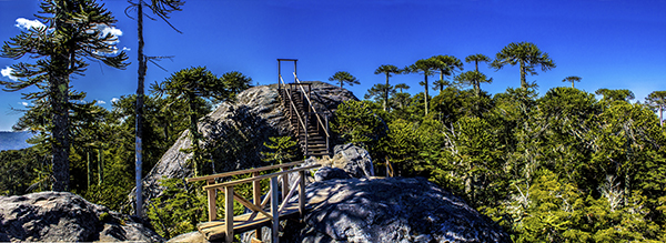Fotografia Panoramica Piedra del Aguila Angol, Chile Novena Region