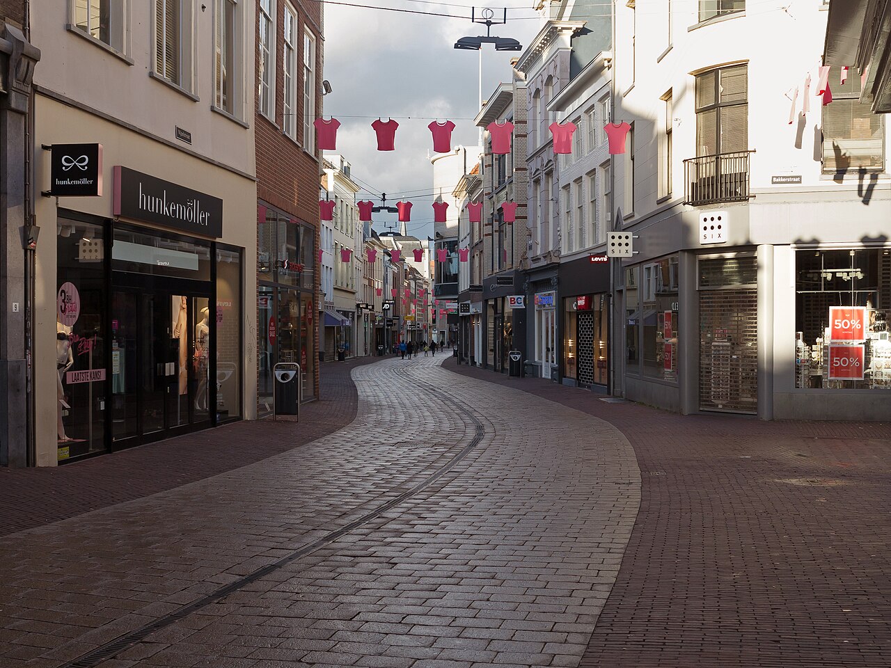 Arnhem, street view de Vijzelstraat for Giro d'Italia