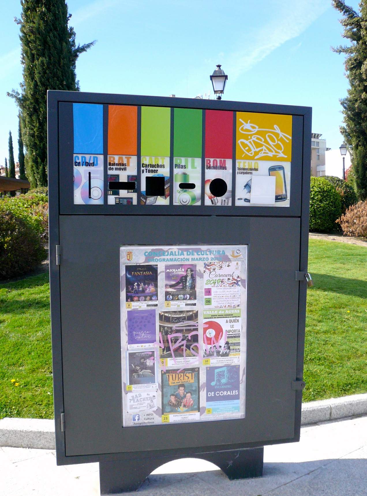 Punto de reciclaje de residuos eléctricos en Arroyomolinos (Comunidad de Madrid)