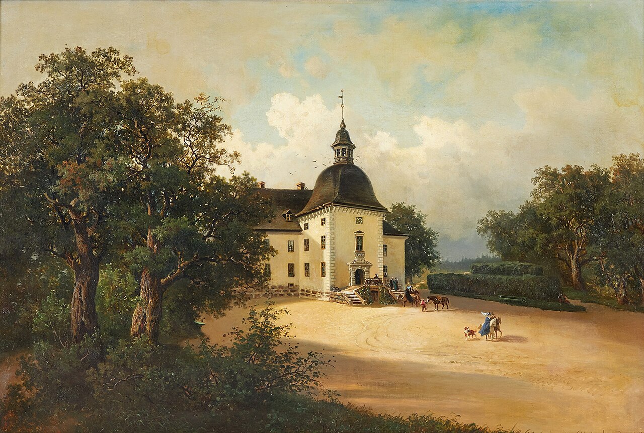 Josefina Holmlund, 'Vy av Årsta Slott' (View of Årsta Castle), 1875
oil on canvas
82 x 120 cm. (32.28 x 47.24 in.)
signed and dated Josefina Holmlund 1875

private collection