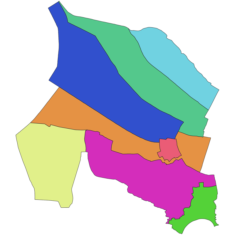 แผนที่แสดงตำบลในอำเภอบางบัวทอง