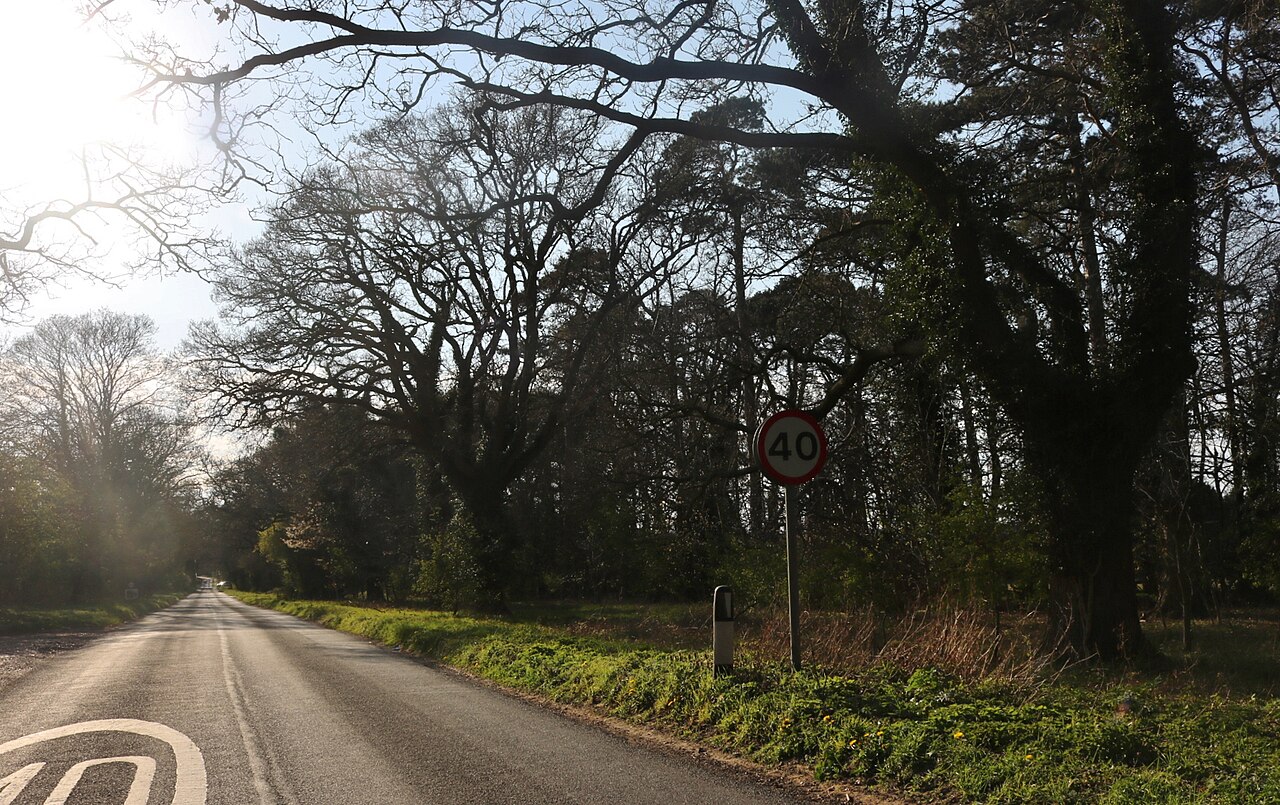 Entering Barnham on Barnham Heath