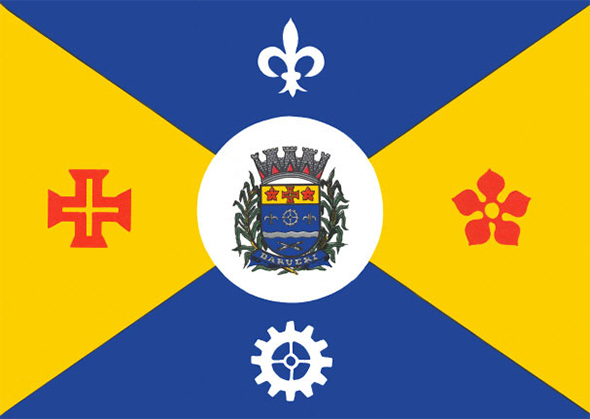 Flag of Barueri, São Paulo.