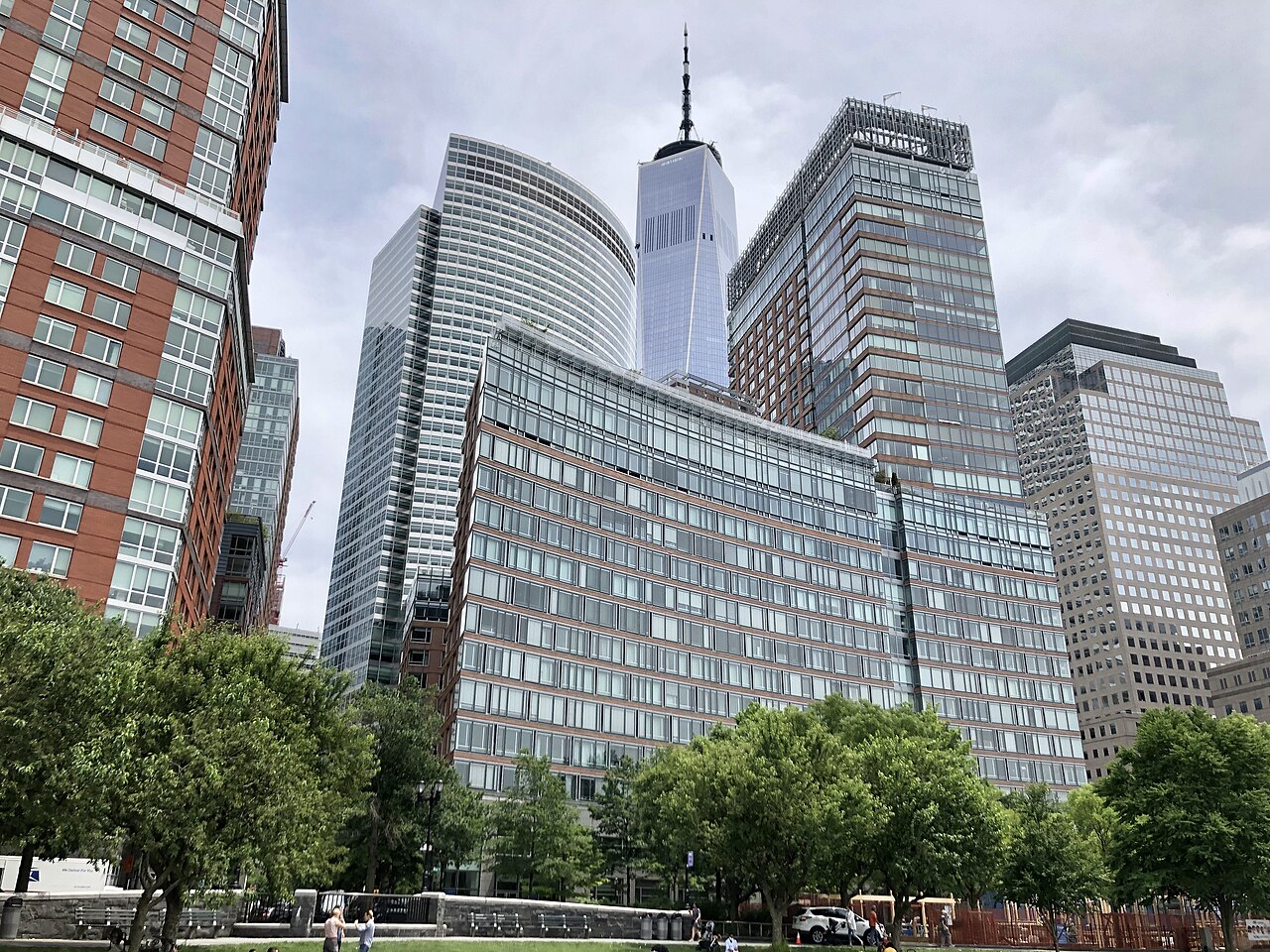 Battery Park City in June 2020. Photo by Chris6d.