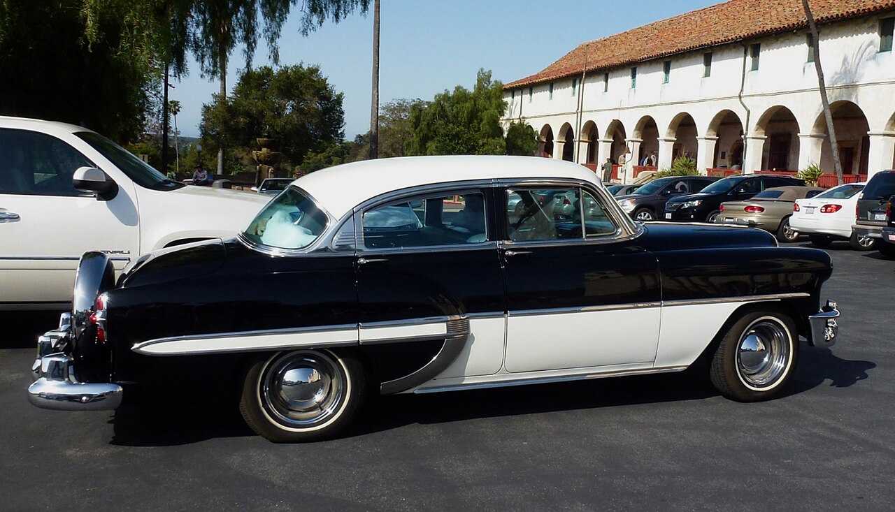 Right side of Chevrolet Bel Air.- Carmel by the sea,  California USA