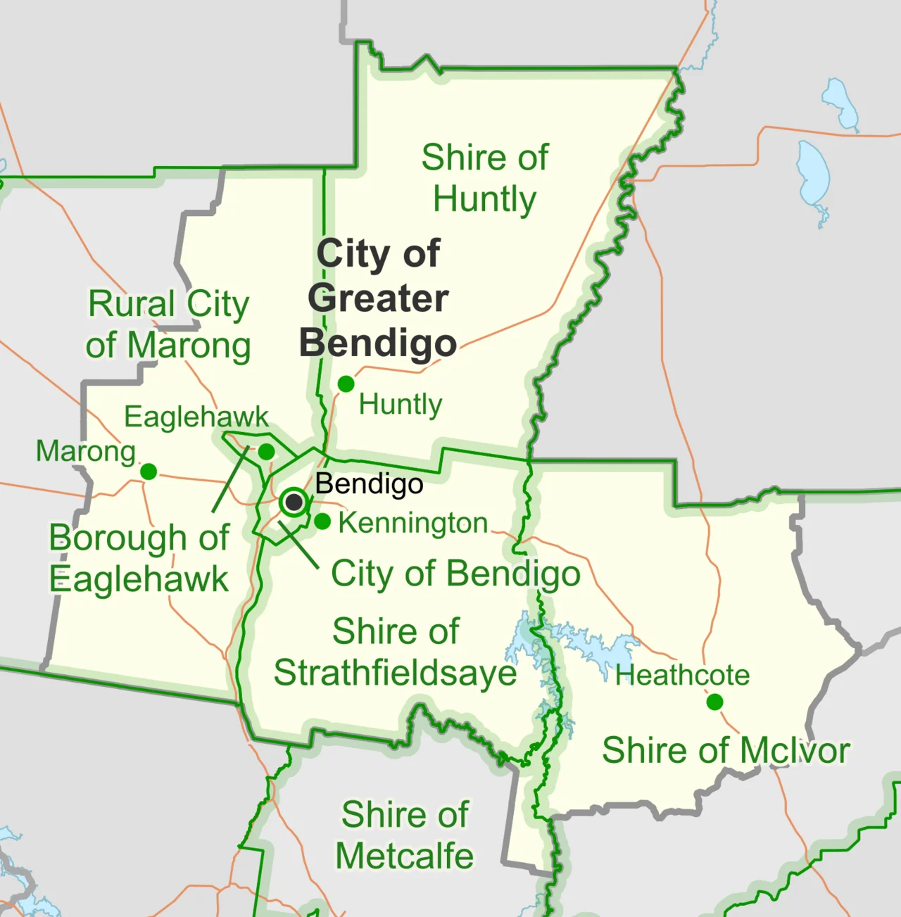 Photo of Bendigo city centre