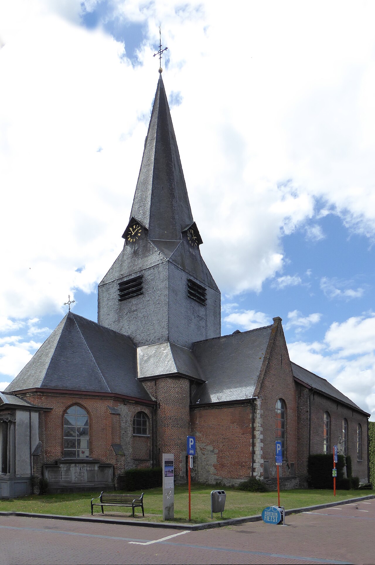 Church of Saint Amand in Bellegem. Kortrijk, Belgium