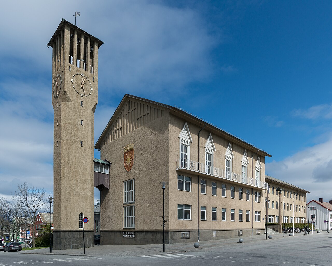 A south view of the town hall of Bodø