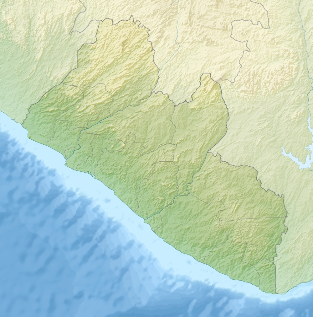Relief location map of Liberia.
Projection: Equirectangular projection, strechted by 101.0%.
Geographic limits of the map:
N: 8.8° N
S: 4.0° N
W: -11.8° E
E: -7.0° E
GMT projection: -JX16.933333333333334cd/17.102666666666668cd
GMT region: -R-11.8/4.0/-7.0/8.8r
GMT region for grdcut: -R-11.8/4.0/-7.0/8.8r
Relief: SRTM30plus.
Made with Natural Earth. Free vector and raster map data @ naturalearthdata.com.