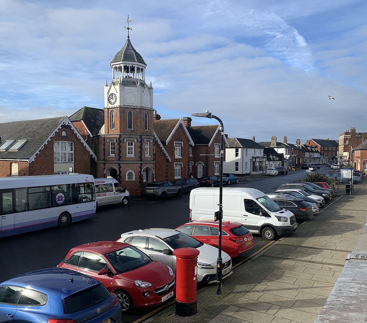 The high street in Burnham on Crouch, Essex