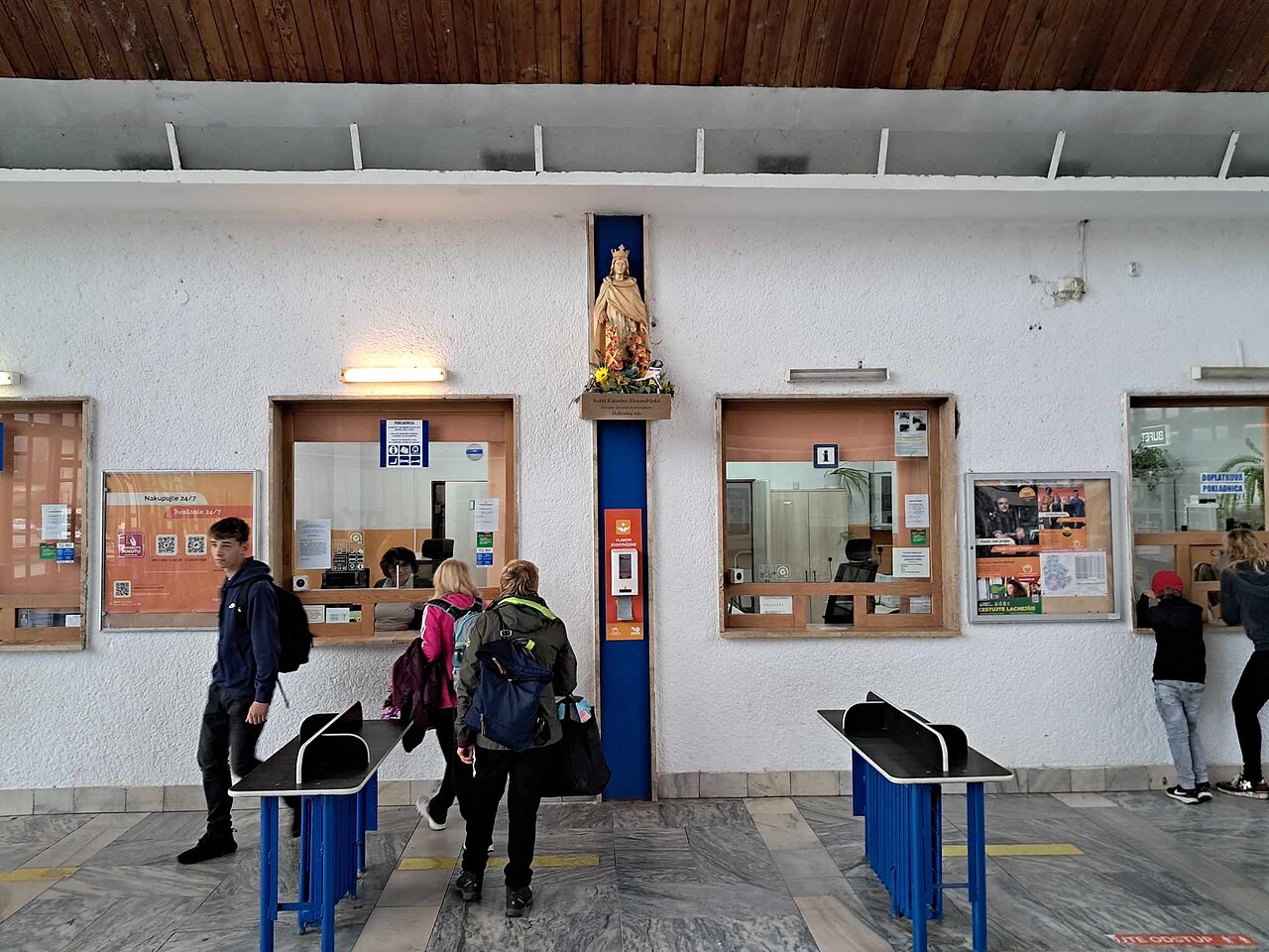 Interior of Čadca train station