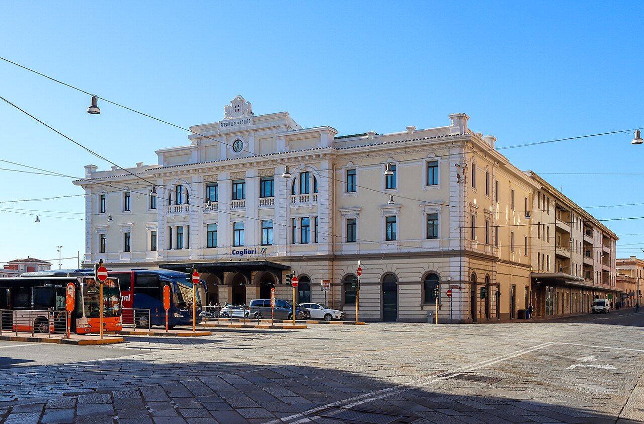 Cagliari train station, Sardinia