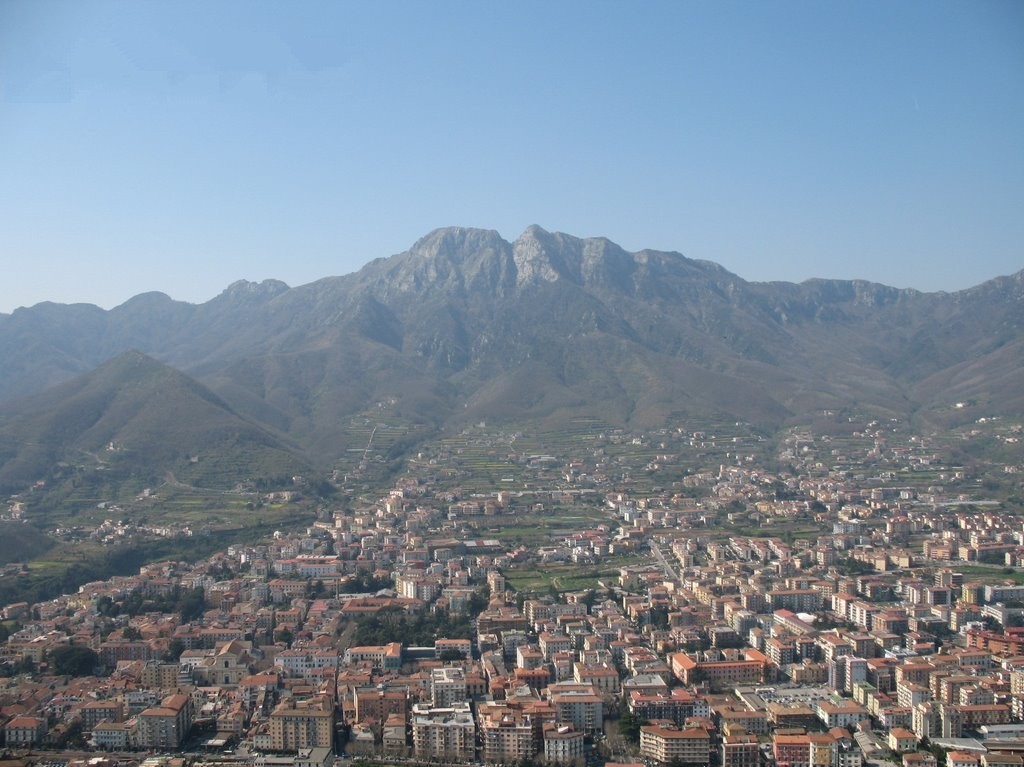 Cava de' Tirreni - Panorama da Monte Castello