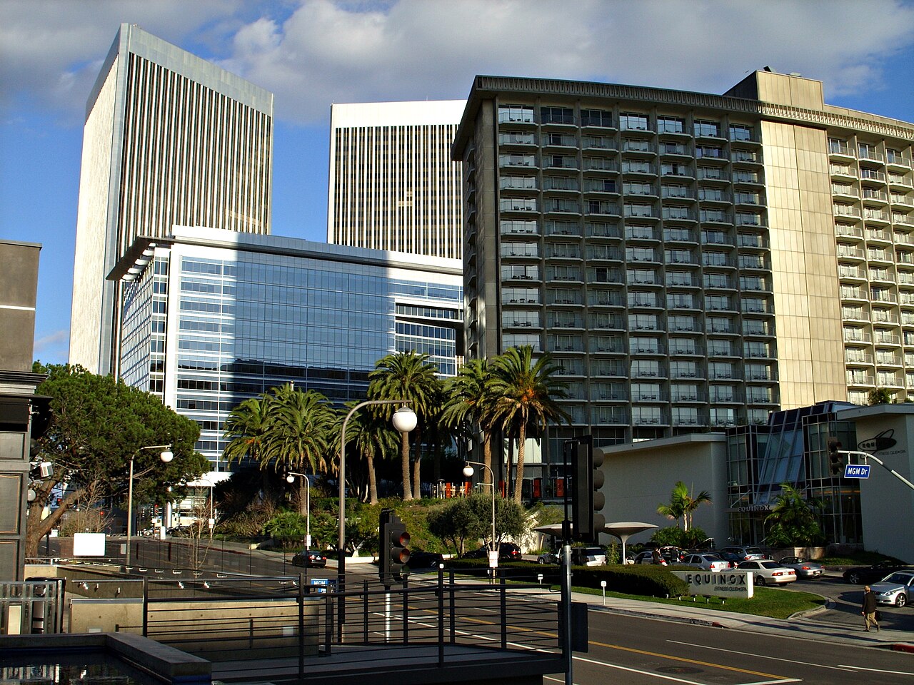 Skyscrapers in Century City, Los Angeles, California.