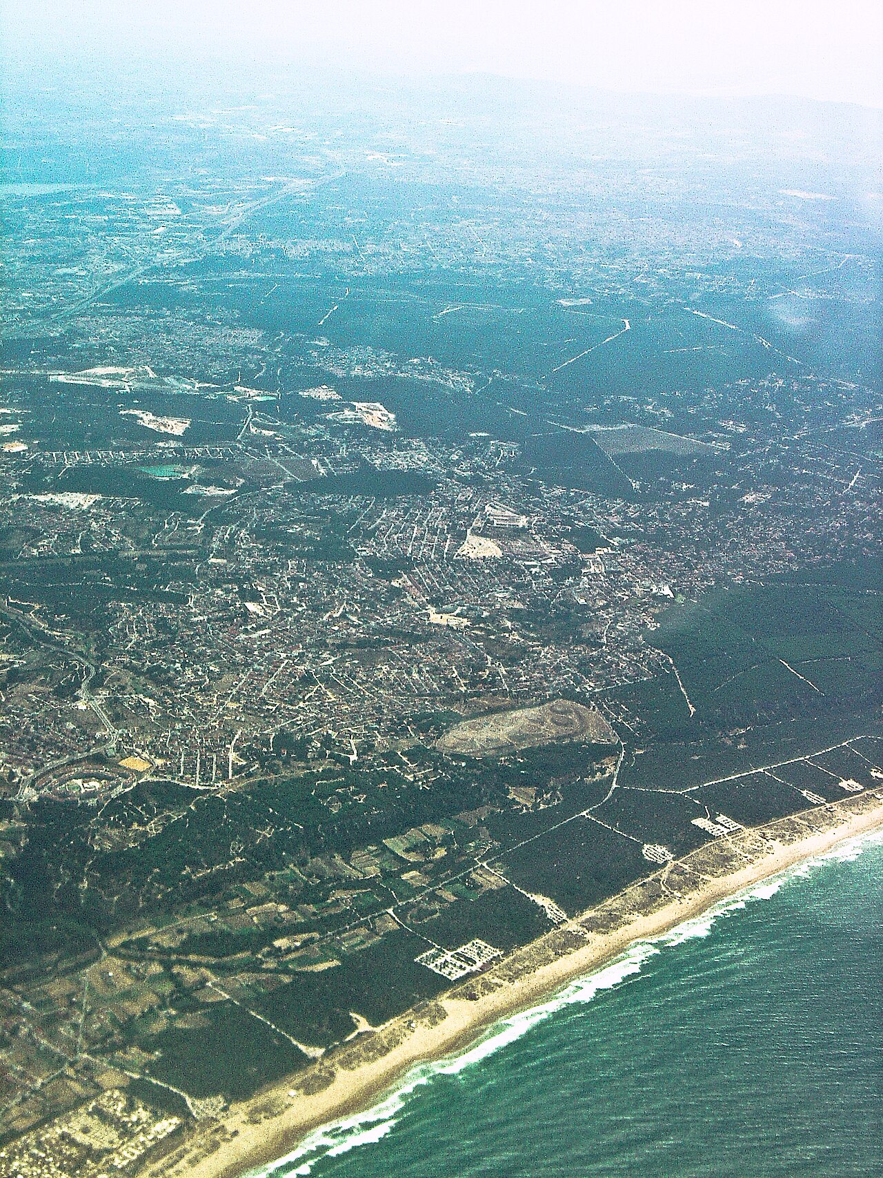 Vista aérea da Charneca da Caparica - Portugal