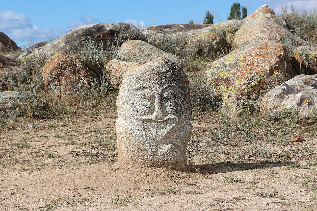 Balbal in Petroglyph Museum of Cholpon-Ata, Kyrgyzstan