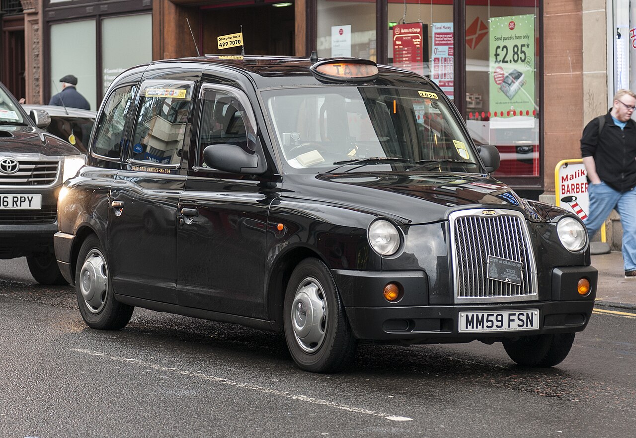 LTI TX4 taxi in Glasgow.