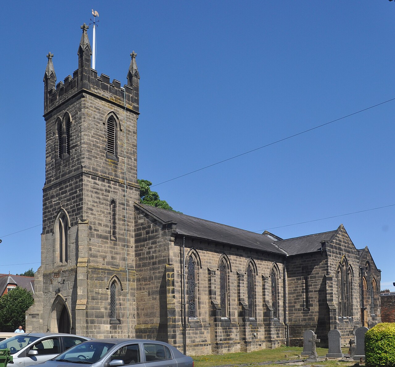 Christ Church, London Road, Coalville, District of North West Leicestershire, Leicestershire, England.  

This is a photo of listed building number 1074360.
