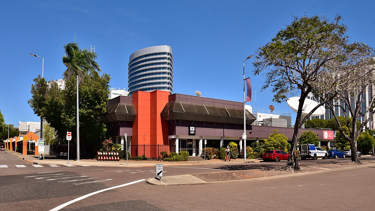 View of the ABC Darwin studio, Cavenagh Street, Darwin, Northern Territory