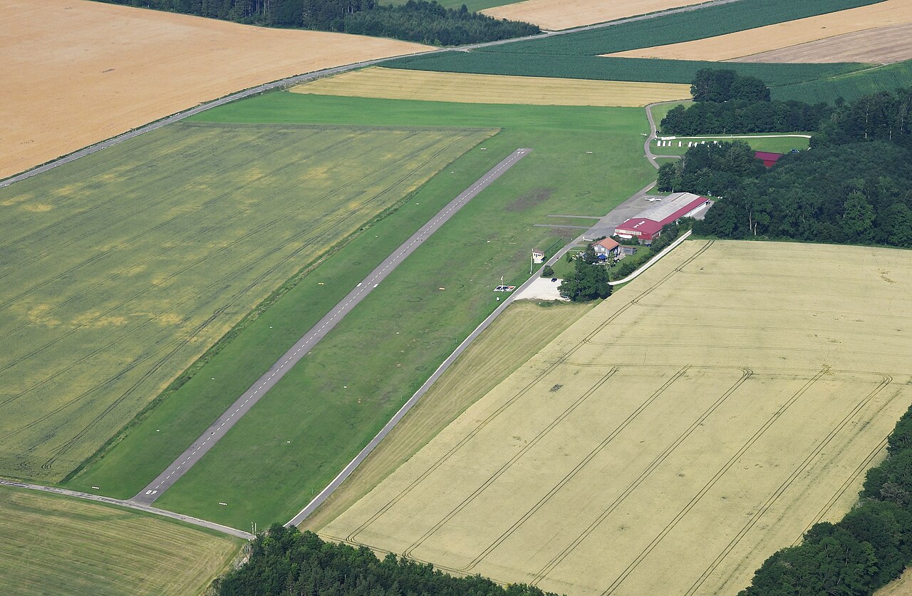 Aerial image of the Donzdorf airfield