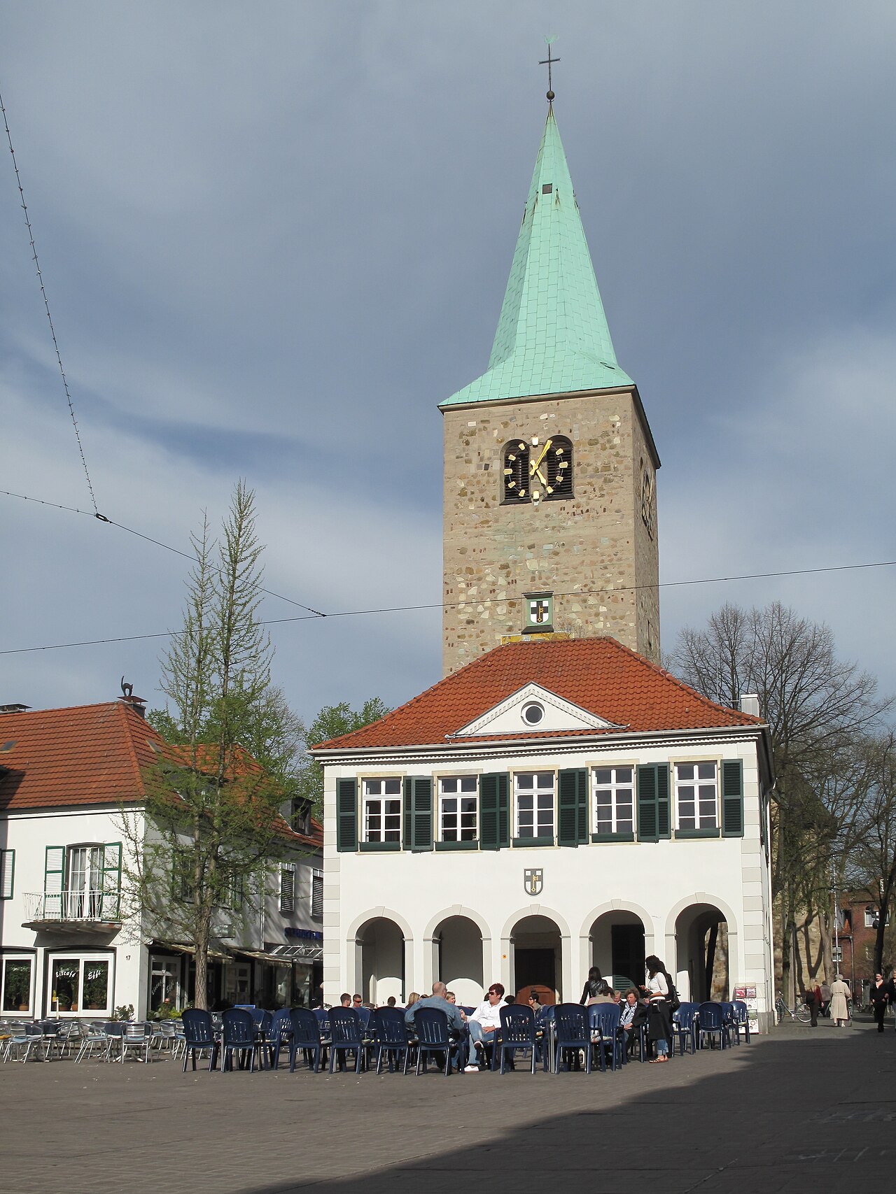 Dorsten, church: Sankt Agatha Kirche and the former townhall