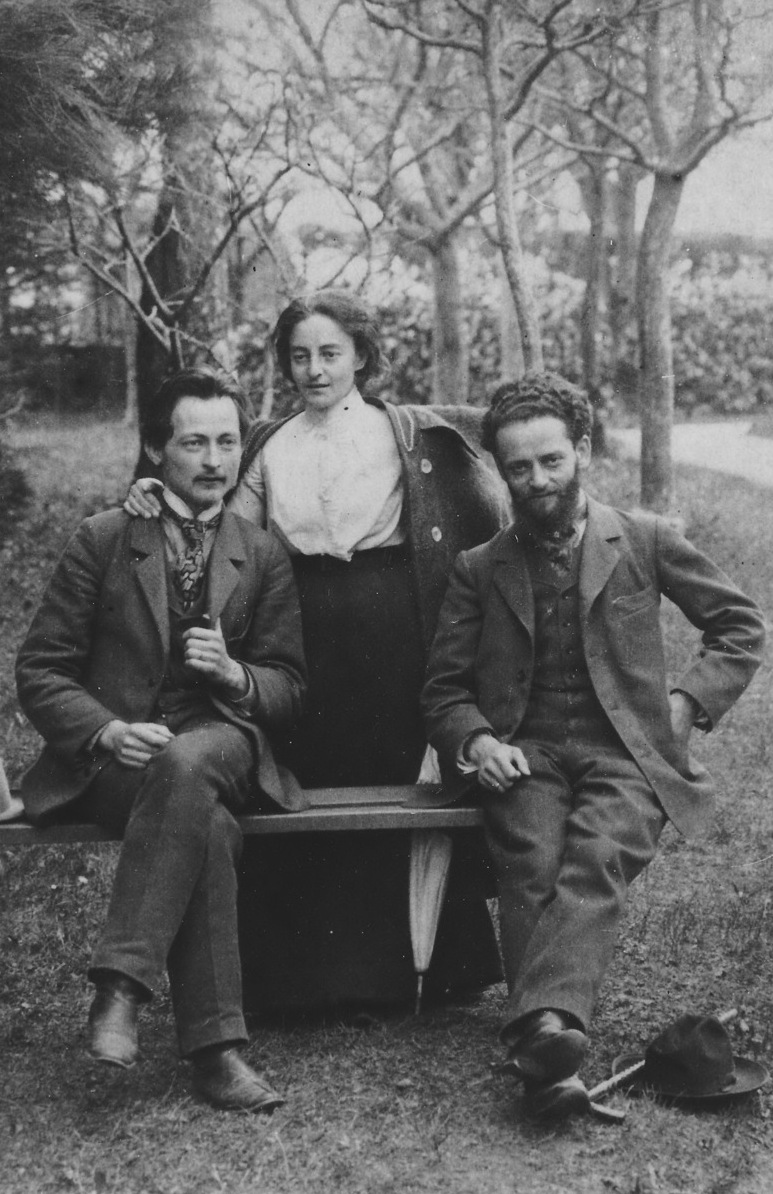 Feliks Dzierżyński, Julia Goldman und Michail Goldman. Schweiz.