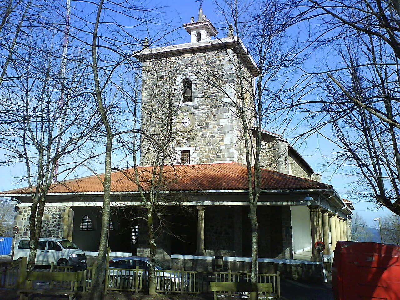Iglesia de Arrate en  Eibar, Guipúzcoa (País vasco) (España).