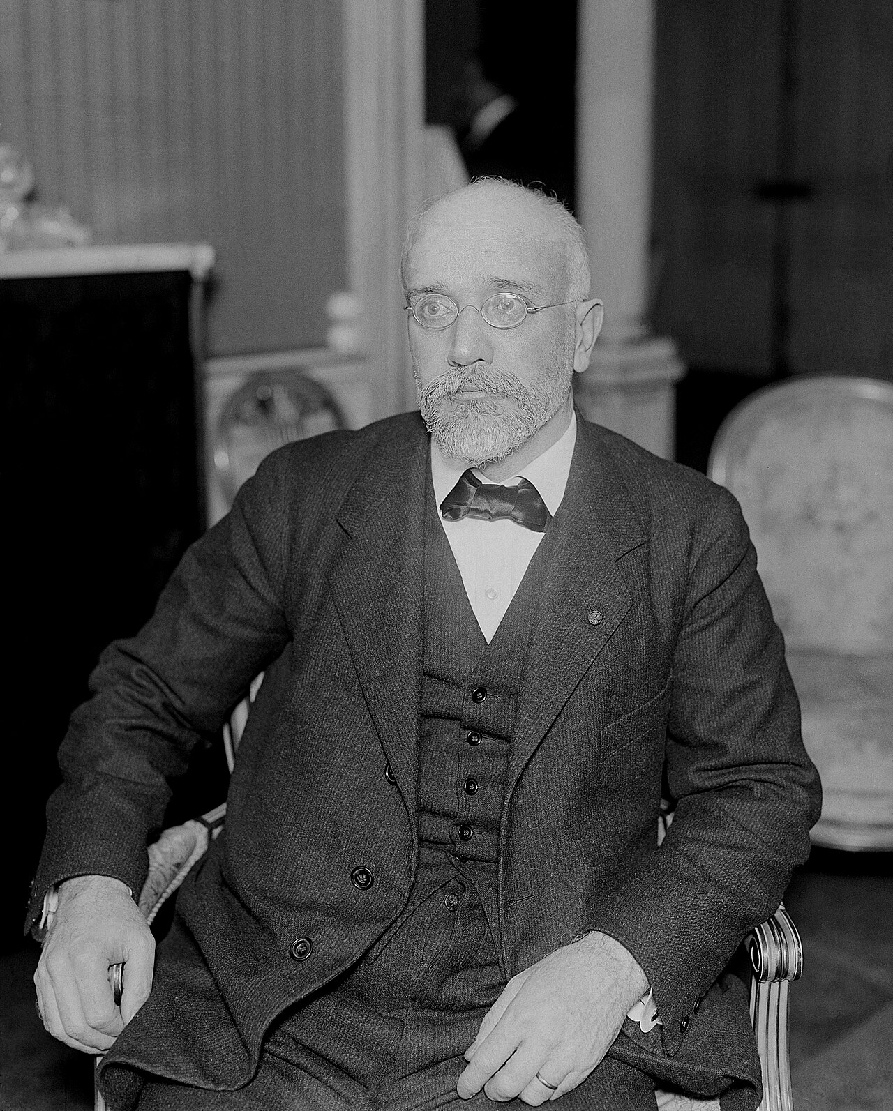 Eleftherios Venizelos (1864 - 1936), as president of the greek parliament, 1917.