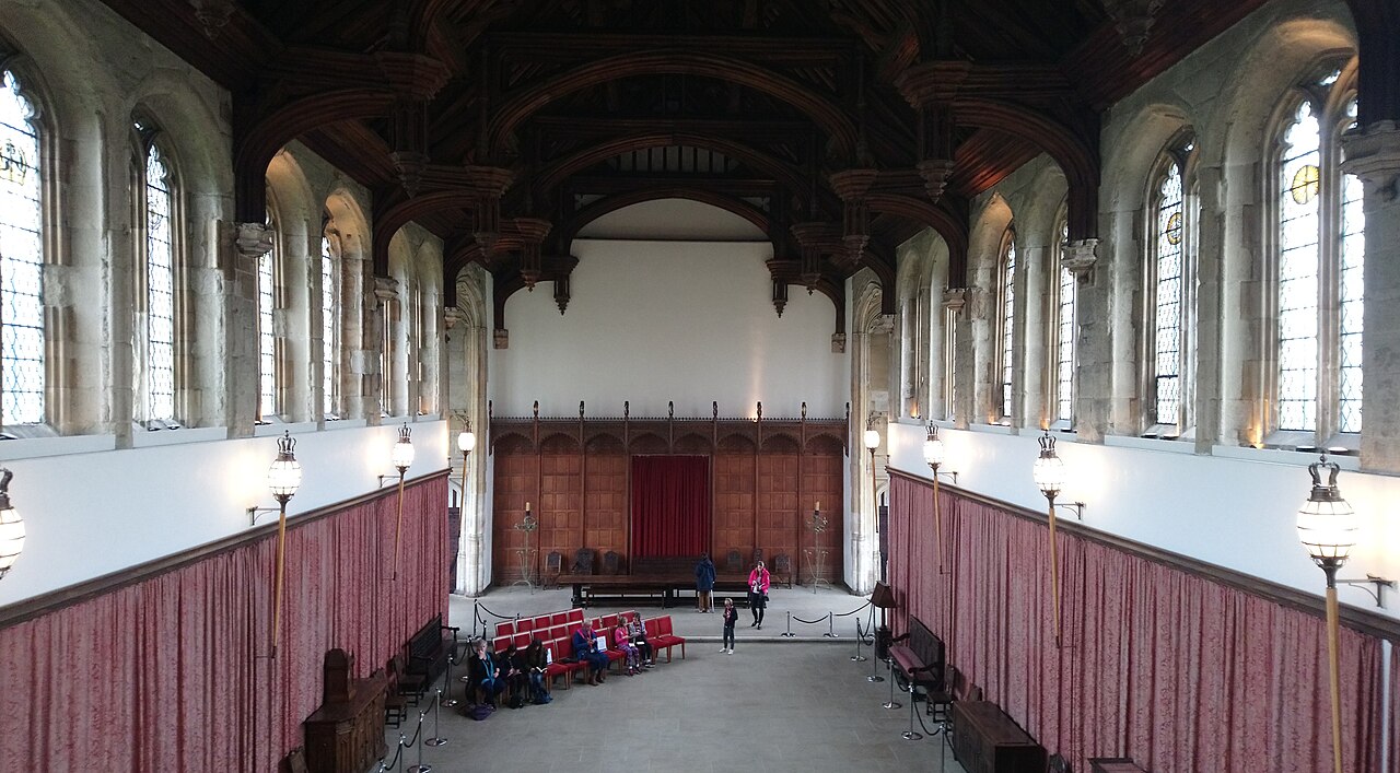 Eltham Palace great hall
.mw-parser-output .messagebox{margin:4px 0;width:auto;border-collapse:collapse;border:2px solid var(--border-color-progressive,#6485d1);background-color:var(--background-color-neutral-subtle,#fbfcff);color:var(--color-base,#202122);box-sizing:border-box;border-inline-start-width:8px}.mw-parser-output .messagebox.mbox-small{font-size:88%;line-height:1.25em}.mw-parser-output .mbox-warning,.mw-parser-output .mbox-speedy{border:2px solid var(--border-color-error,#b22222);background:var(--background-color-error-subtle,#ffdbdb);border-inline-start-width:8px}.mw-parser-output .mbox-serious,.mw-parser-output .mbox-delete,.mw-parser-output .mbox-stop{border:2px solid var(--border-color-error,#b22222);border-inline-start-width:8px}.mw-parser-output .mbox-issue,.mw-parser-output .mbox-content{border:2px solid #f28500;background:var(--background-color-warning-subtle,#ffe);border-inline-start-width:8px}.mw-parser-output .mbox-query,.mw-parser-output .mbox-style{border:2px solid #f4c430;background:var(--background-color-warning-subtle,#ffe);border-inline-start-width:8px}.mw-parser-output .mbox-shit{border:2px solid #960;border-inline-start-width:8px}.mw-parser-output .mbox-license{border:2px solid #88a;border-inline-start-width:initial}.mw-parser-output .mbox-legal{border:2px solid var(--border-color-notice,#666);background:var(--background-color-base,#fff);border-inline-start-width:8px}.mw-parser-output .mbox-honor{border:2px solid #ca3;background:var(--background-color-warning-subtle,#fcf4db);border-inline-start-width:8px}.mw-parser-output .mbox-growth{border:2px solid #8d4;background:var(--background-color-success-subtle,#d5fdf4);border-inline-start-width:8px}.mw-parser-output .mbox-move{border:2px solid #93c;border-inline-start-width:8px}.mw-parser-output .mbox-protection,.mw-parser-output .mbox-message{border:2px solid var(--border-color-base,#aaa);border-inline-start-width:8px}.mw-parser-output .messagebox .mbox-text{border:none;padding:0.25em 0.9em;width:100%}.mw-parser-output .messagebox .mbox-image{border:none;padding-top:2px;padding-bottom:2px;padding-inline-start:0.9em;padding-inline-end:0;text-align:center}.mw-parser-output .messagebox .mbox-imageright{border:none;padding-top:2px;padding-bottom:2px;padding-inline-start:0;padding-inline-end:0.9em;text-align:center}.mw-parser-output .messagebox .mbox-empty-cell{border:none;padding:0;width:1px}.mw-parser-output .messagebox .mbox-invalid-type{text-align:center}@media(min-width:720px){.mw-parser-output .messagebox{margin:4px 10%}.mw-parser-output .messagebox.mbox-small{clear:right;float:right;margin:4px 0 4px 1em;width:238px}}body.skin--responsive .mw-parser-output table.messagebox img{max-width:none!important}Wikidata has entry Eltham Palace (Q62397) with data related to this item.