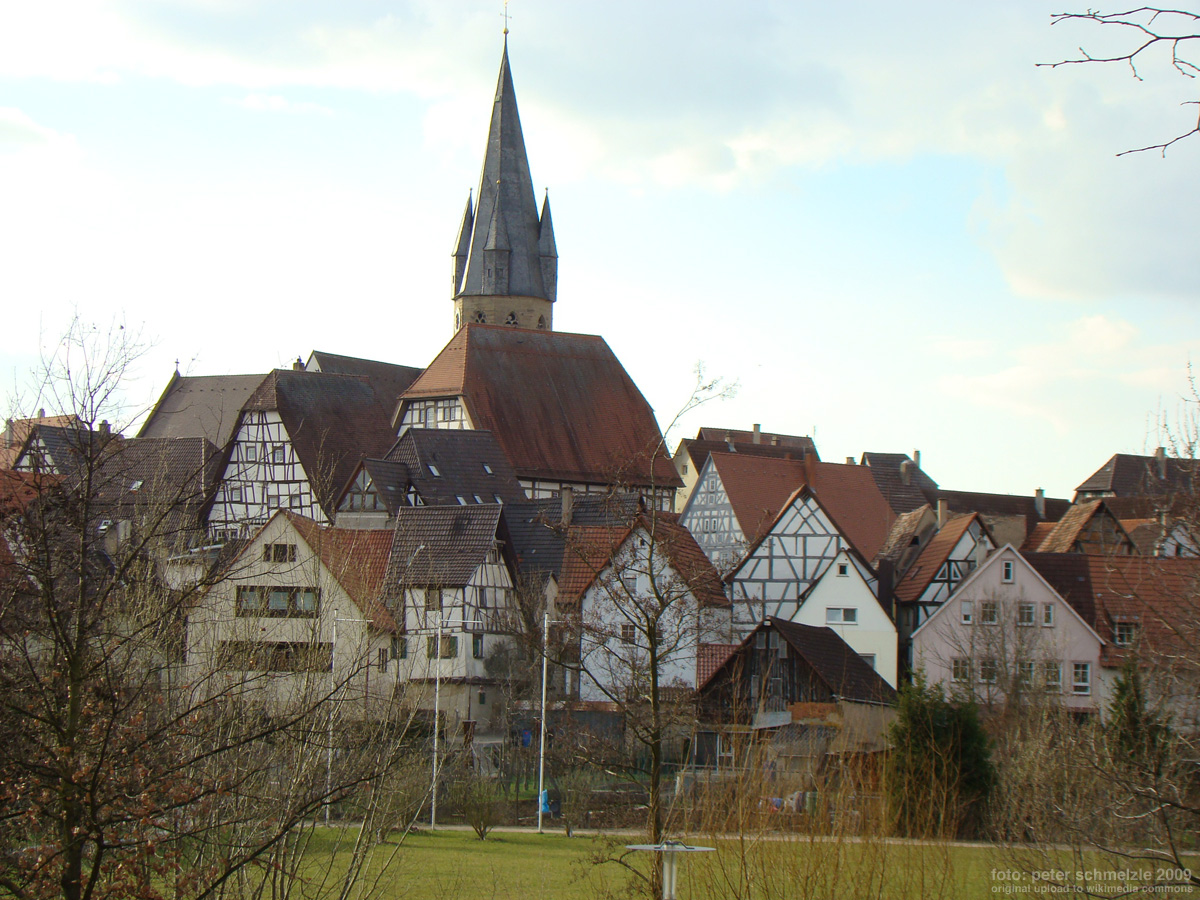 Blick über die Altstadt von Eppingen