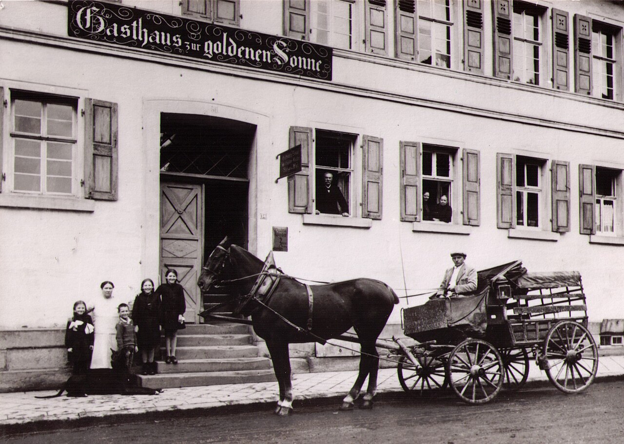 Gasthaus Sonne in Eppingen um 1900