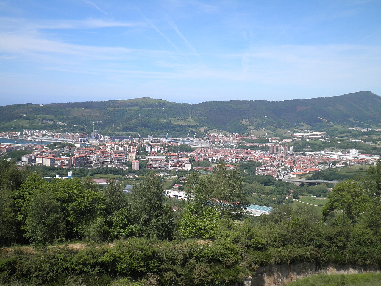 Errenteria from San Marko mountain.