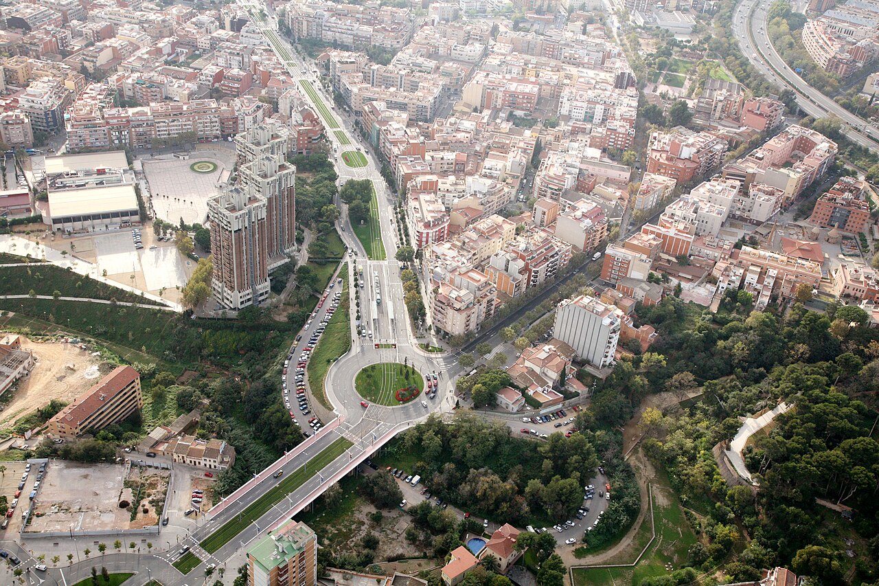 Imatge aèrea d´Esplugues de Llobregat