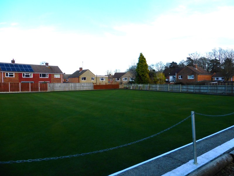 The green at Fleet United Bowling Club