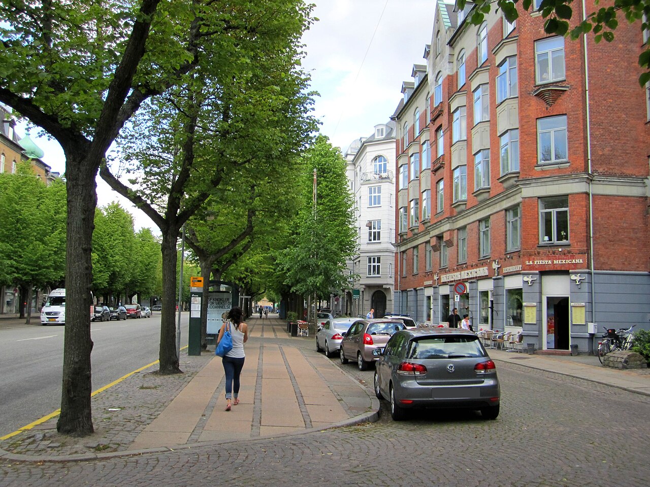 Frederiksberg Allë in the Frederiksberg neighbourhood of Copenhagen, Denmark