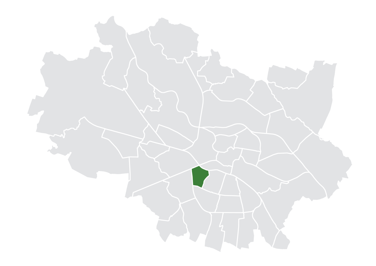Osiedle Gajowice na mapie Wrocławia