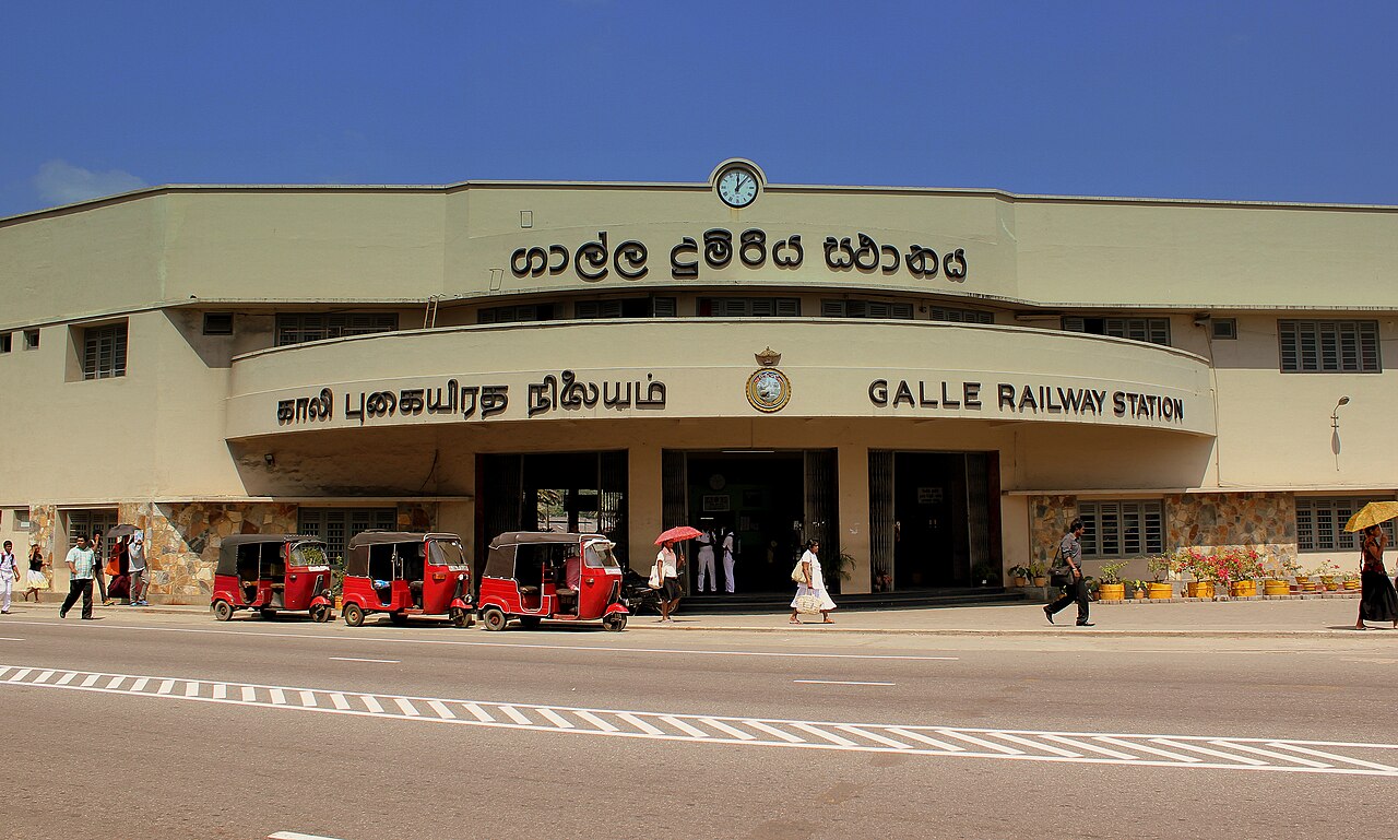 GALLE RAILWAY STATION SRI LANKA JAN 2013