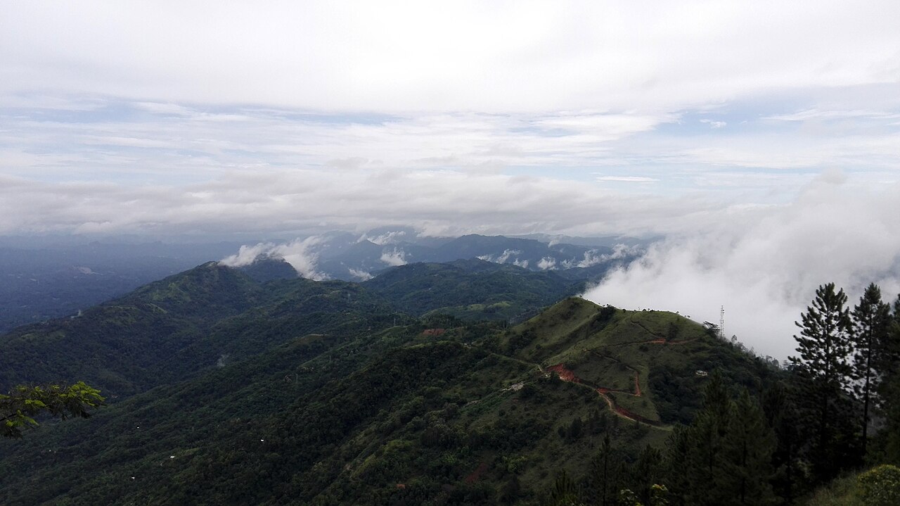 A view from "Ambuluwawa". Gampola - Sri Lanka.