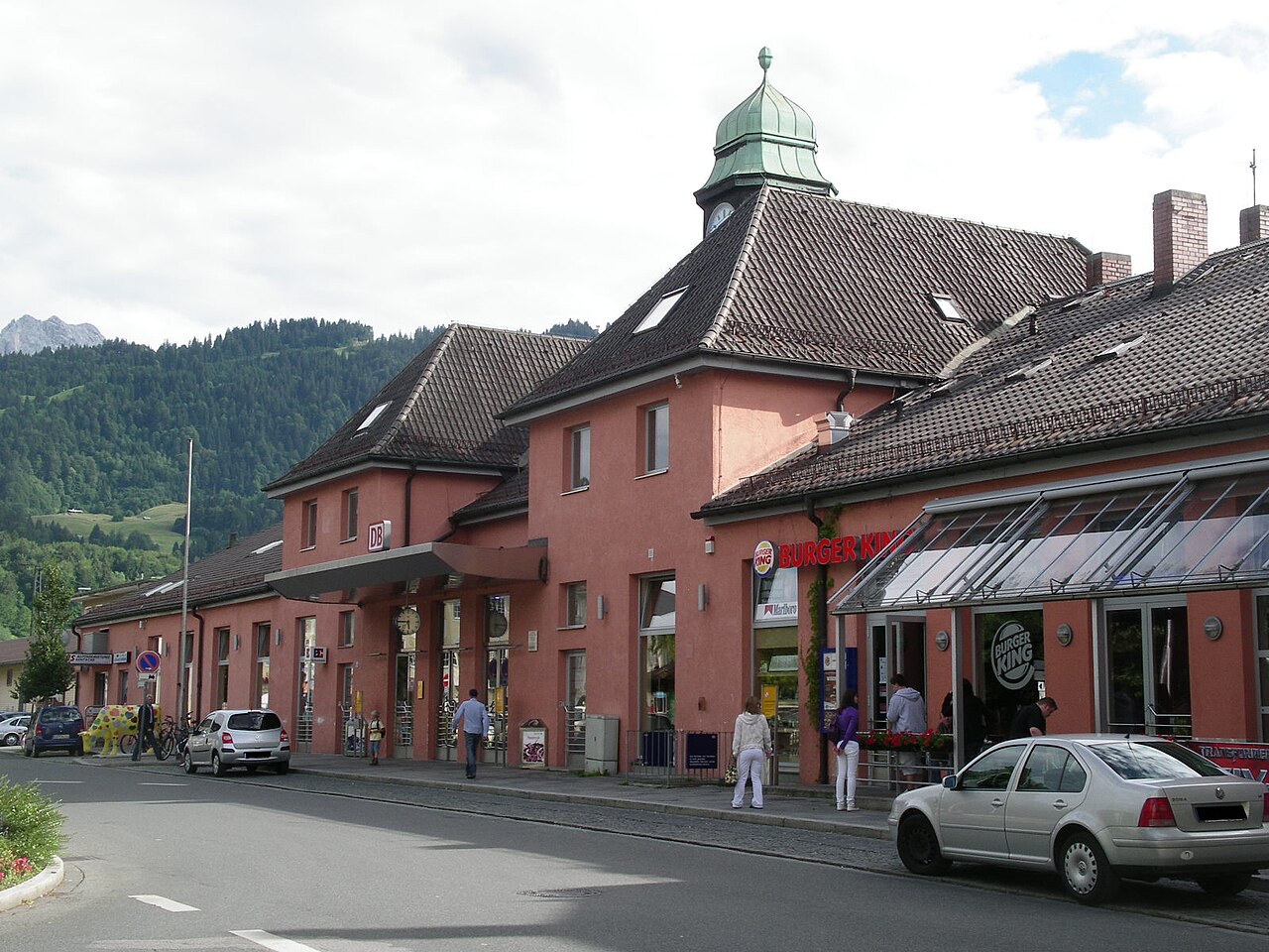 Railway Station of Garmisch-Partenkirchen, Bavaria, Germany
