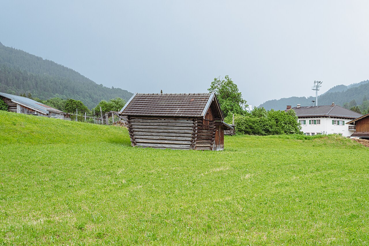 A log barn in Garmisch-Partenkirchen.