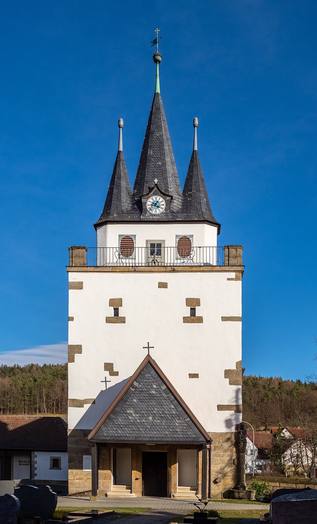 Protestant church St. Bartholomew in Glashütten near Bayreuth