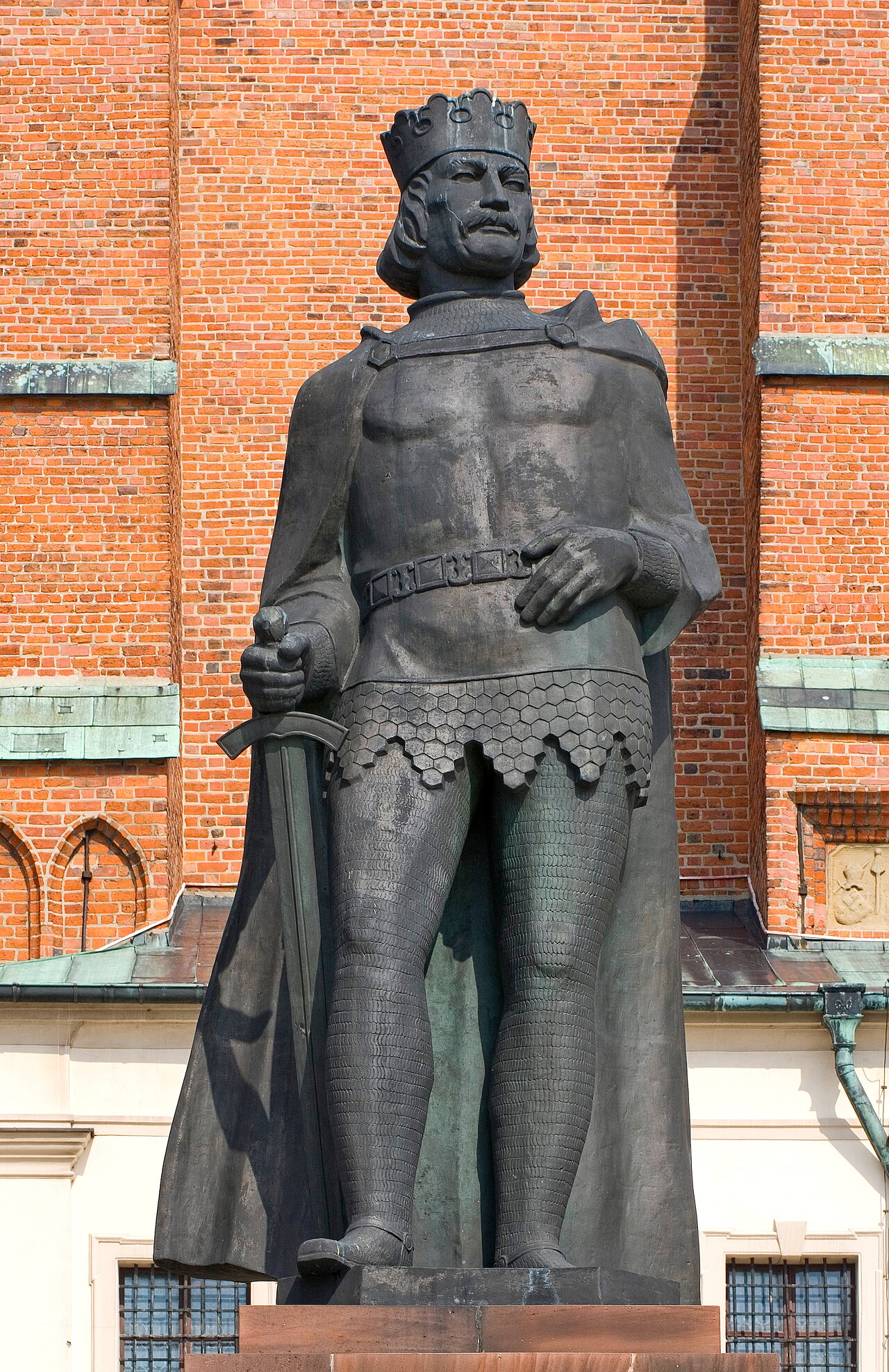 Statue of Boleslaus I of Poland at the Gniezno Cathedral, Gniezno, Poland