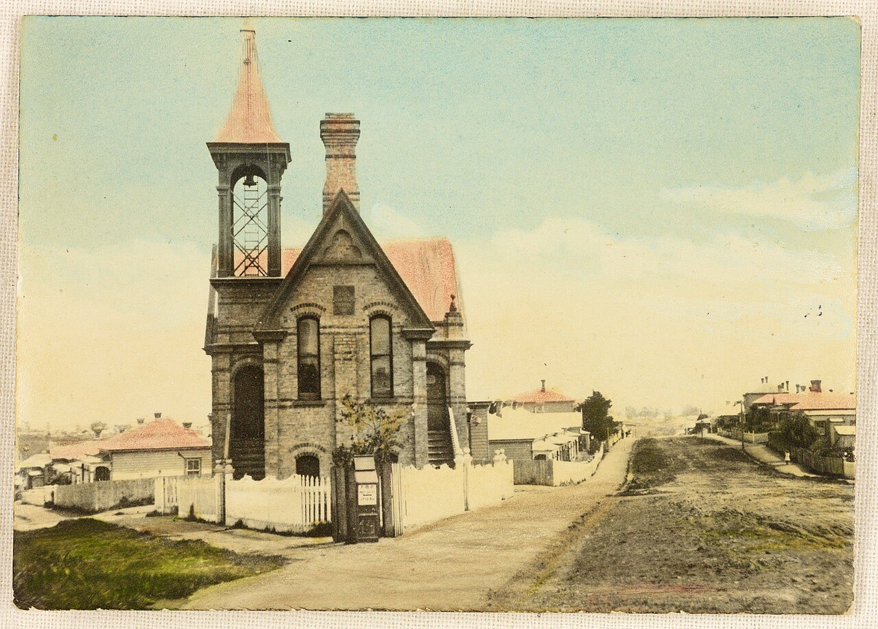 The Grey Lynn Council Chambers and Fire Station prior to 1917