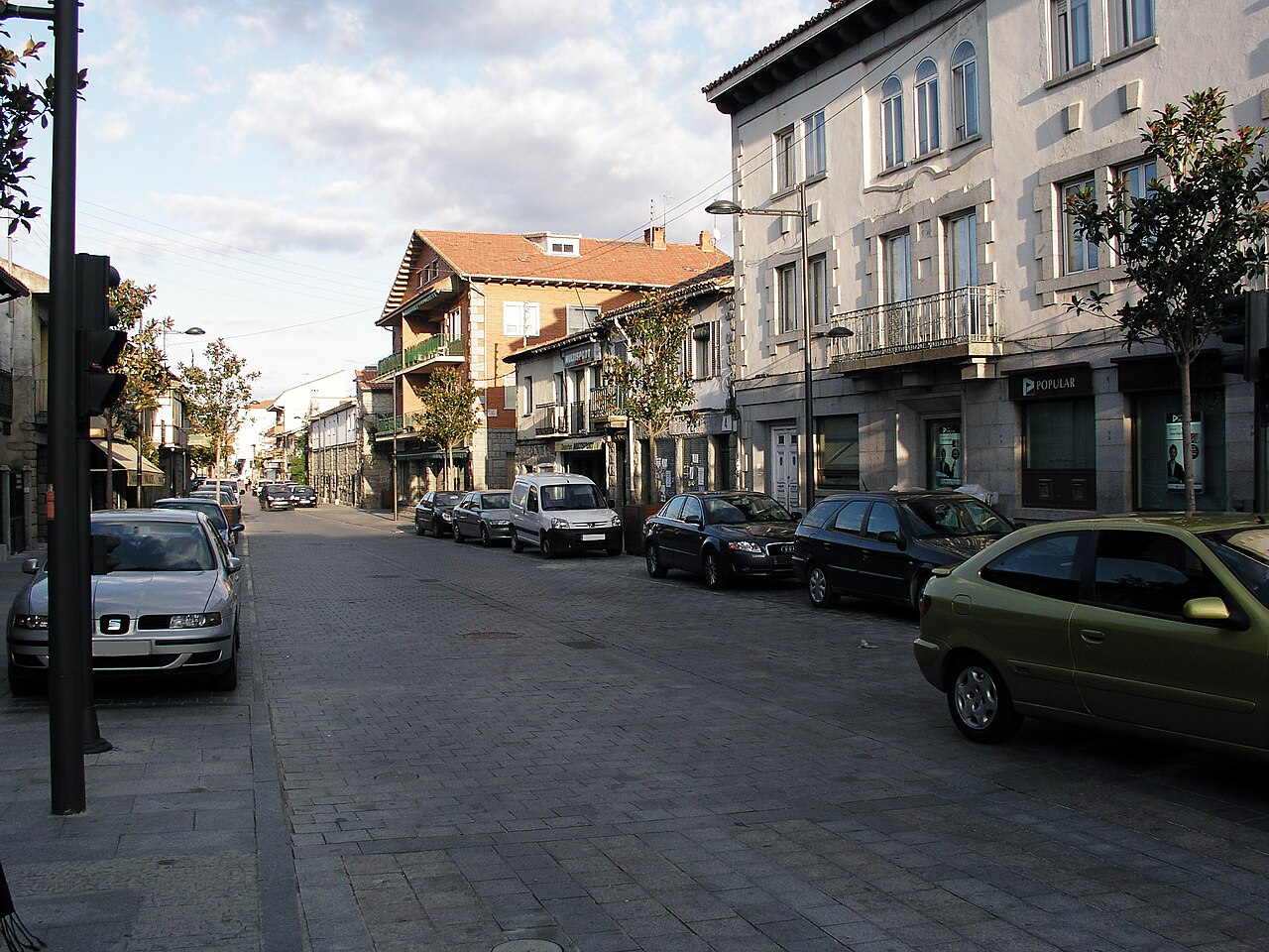Guadarrama, Spain. Street view.