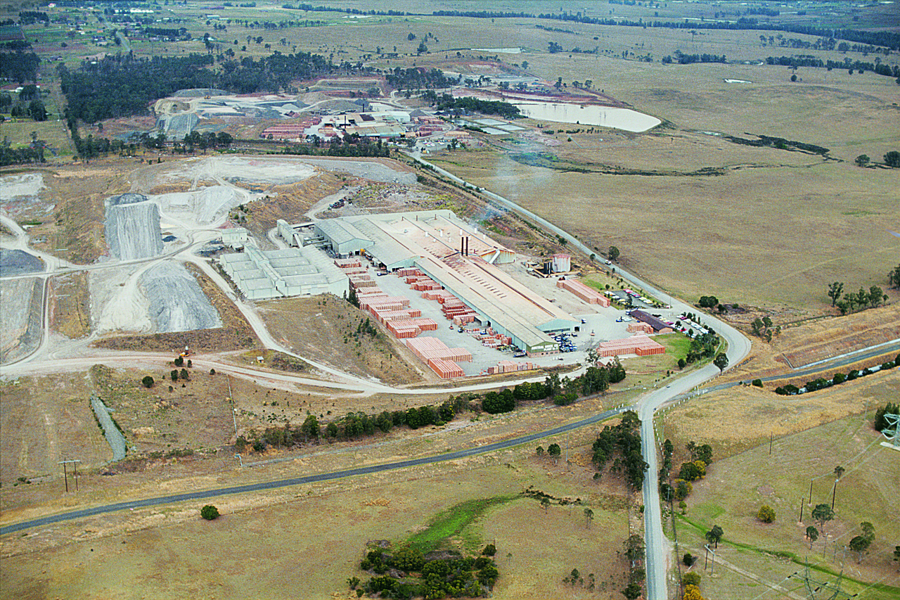 Aerial view of Plant 3 at Brickworks’ Horsley Park site.