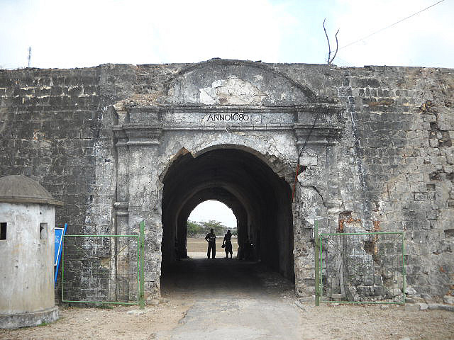 Entrance of Jaffna fort, jaffna, Sri Lanka.