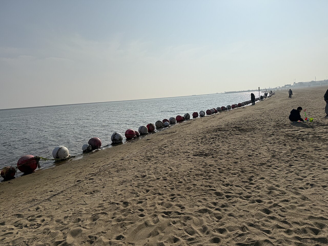 Coast line of Jinshan City Beach